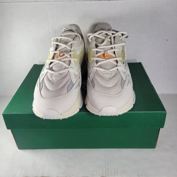 Lacoste Men Neo Tech Chunky Sneakers Beige & Green Trim Athletic Shoes Size 9 - Picture 7 of 7